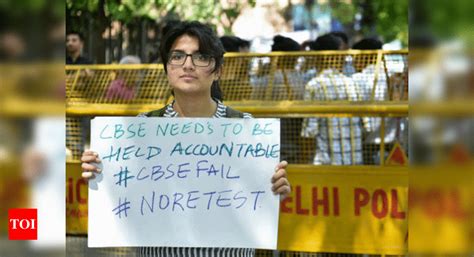 CBSE News: CBSE orders re-exam due to paper leak: Students protest, say ...
