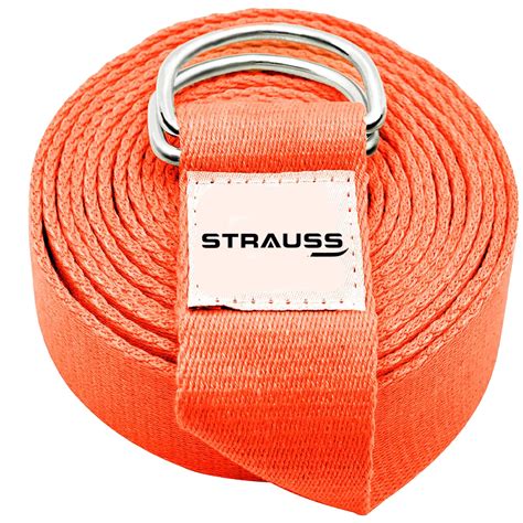 Buy Strauss Yoga Strap - Thicker with Adjustable D-Ring | 8 Feet ...