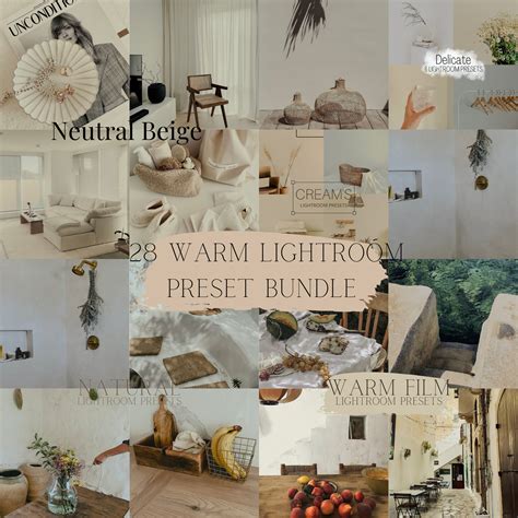 Warm Lightroom Preset Bundle |natural Presets |instagram Presets ...
