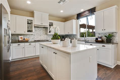 Kitchen With Dark Cabinets Light Wood Floors
