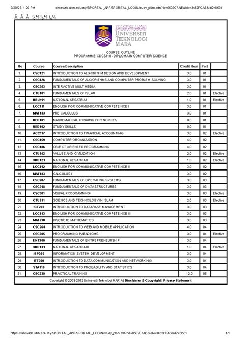 Image result for Cdcs110 Course Outline