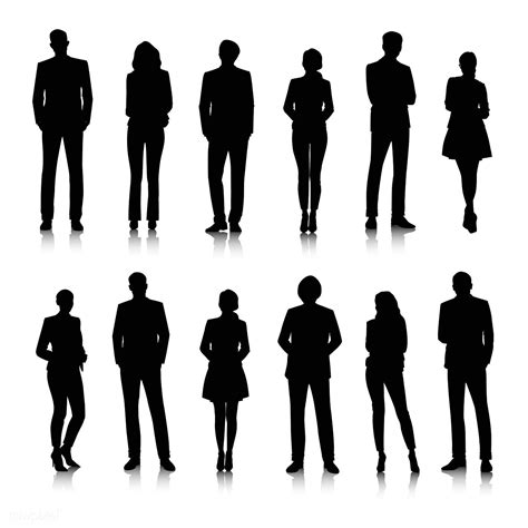 Business People Silhouette Vector 的图像结果