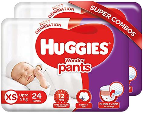 Buy HUGGIES WONDER PANTS DOUBLE EXTRA LARGE SIZE DIAPERS COMBO PACK OF ...