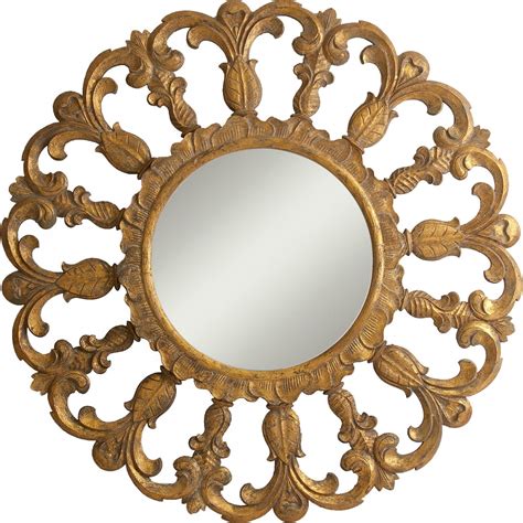 Miroir charpey 120 x 5 x 120 cm Doré | Leroy Merlin