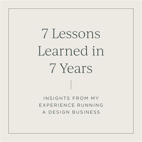 Lessons Learned In Life Website