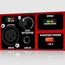 Behringer Ada8200 Adat Audio Interface With Midas Preamps 8 In ...