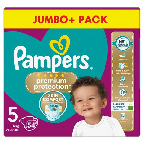 Pampers Premium Protection Size 5 Jumbo+ Pack (54 Piece) - Storefront EN