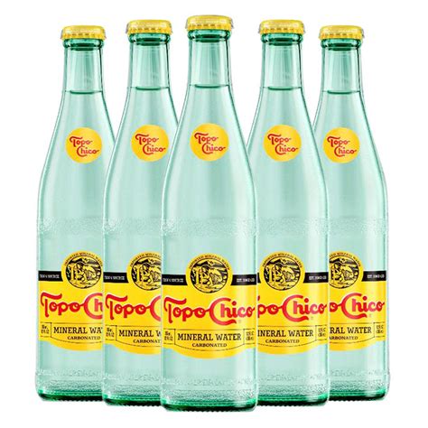 Bottles of Topo Chico mineral water seen on ice at Atmosphere City of Angels Launch Party Powered by