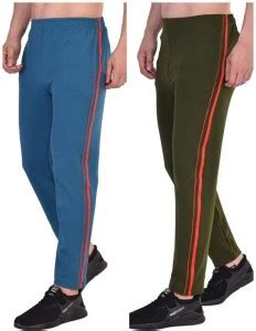 Adore wear Solid Men Blue, Green Track Pants - Buy Adore wear Solid Men ...