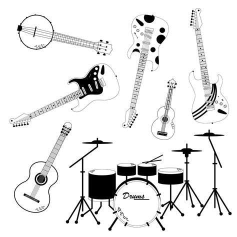 Image result for Rock Band Instruments Clip Art