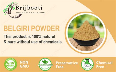 Buy BrijBooti Bel Giri Powder Bealgiri -(250 Gr) | Dry Wood Apple For ...