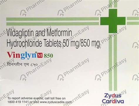 Vinglyn M 850mg Tablet 15'S: Uses, Side Effects, Price & Dosage | PharmEasy