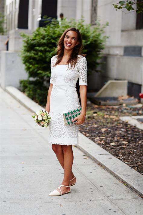 City Hall Weddings New York - Wedding Day Style | Casual wedding dress ...