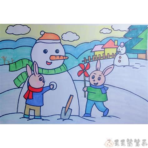 冬天的画三年级,三年级美术画画大全_大山谷图库