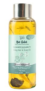 Nat Habit baby Scalp & Hair Oil 110ml | Brahmi Matsyakshi Dasabuti ...