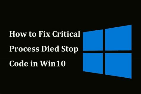 Image result for Stop Code Critical Process Died