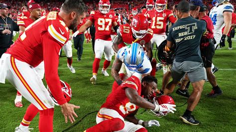 Kansas City Chiefs 30-17 Detroit Lions: Patrick Mahomes leads side to win as Brian Branch ...