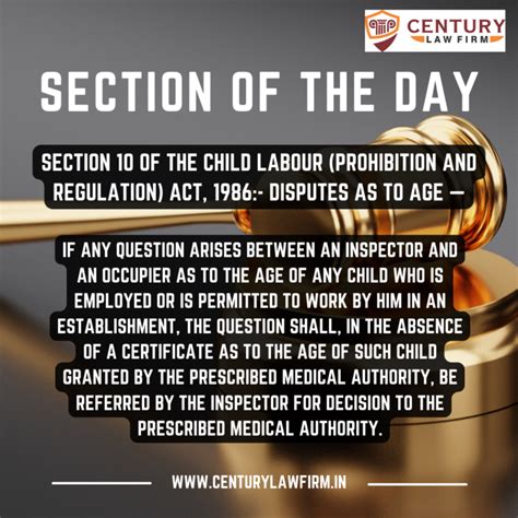 Section 10 Child Labour (Prohibition and Regulation) Act, 1986