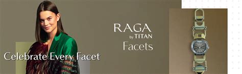 Titan Raga Facets Quartz Analog Anthracite Dial Metallic Green ...