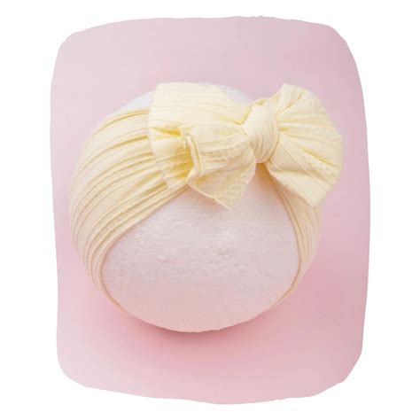 Cotton Baby Headband - Pastel Yellow Bow | Soft Fabric – Arendelle Kids