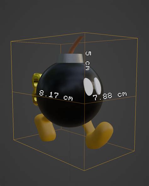 STL file Bomb Omb - Super Mario Bros・Model to download and 3D print・Cults