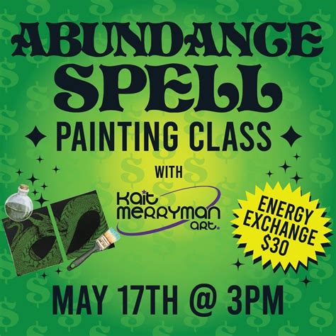 Abundance Spell Painting Class w/ Kait Merryman Art (Painting w/ Herbs ...