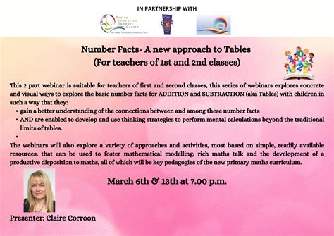 SP23-189 Number Facts- A new approach to Tables (For teachers of 1st and 2nd classes)-Primary ...