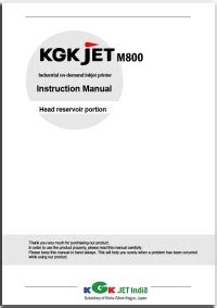 Product Manuals, CIJ & DOD Inkjet Printer Manuals – KGK Jet India
