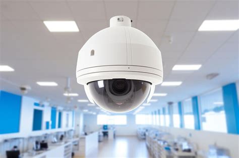 Security camera mockup in gymnasium | Premium AI-generated image