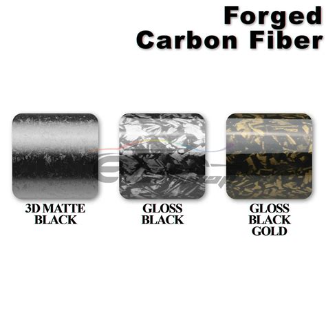 Buy Forged Gloss Carbon Fiber Black Gold Car Vinyl Wrap Air Release ...