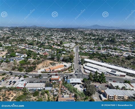 Aerial View of South San Diego Residential Neighborhood Stock Photo ...