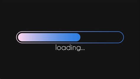 Load bar progress gradient download interface loading sign vector ...