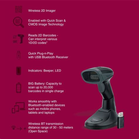 FINGERS 2D QuickScan WL5 2D-QuickScan WL5 2D Camera Barcode Scanner ...