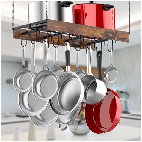 Amazon.com: MAWEW Pot Rack Hanging,Pot Hanger,Hanging Pot Rack Ceiling ...