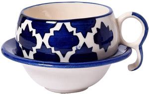 Your Local Store Pack of 6 Ceramic Hand Painted Ceramic Tea Cups and ...