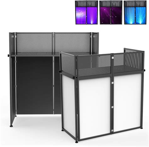 Amazon.com: DJ Facade Table Station, 40 Inches Portable DJ Booth with ...