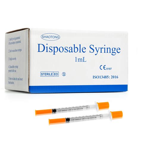 25 Gauge Needles 1 Inch 1cc Syringe 1ml 25 Gauge 1 Inch Needle ...