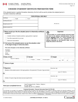 Canada CIT 0480 2020 - Fill and Sign Printable Template Online