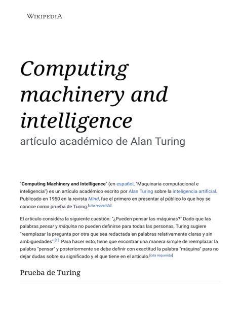 Image result for Computing Machinery and Intelligence Summary