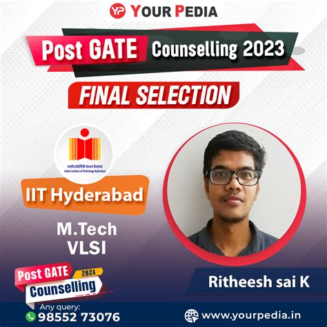 Post GATE Counselling 2024 Selections