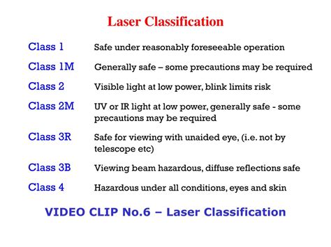 PPT - Laser Safety Guidelines at Liverpool University - Basics ...