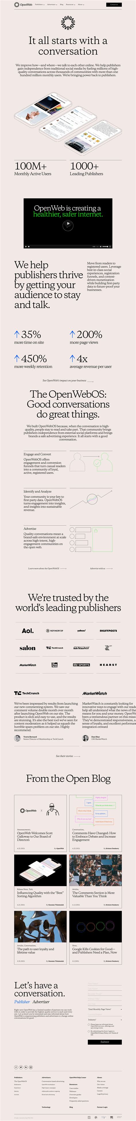 Image result for OpenWeb Overview