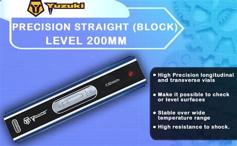 YUZUKI Precision Straight (Block) Level 200mm : Amazon.in: Industrial ...