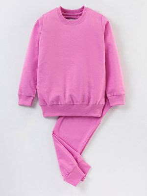 Buy Nite Flite Porto Pink Sweatshirt with Jogger (Set of 2) Online