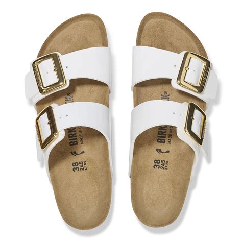 Sydney Luxe Buckle Birko-Flor Patent Patent White | BIRKENSTOCK