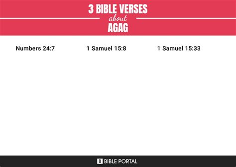 3 Bible Verses about Agag