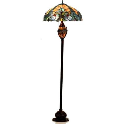 Buy Chloe Lighting Liaison Tiffany-Style 3-Light Victorian Double Lit ...