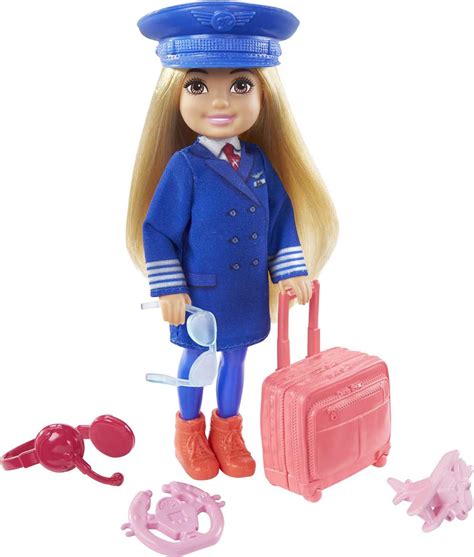 Buy Barbie Chelsea Can Be Playset with Blonde Chelsea Pilot Doll (6-in ...