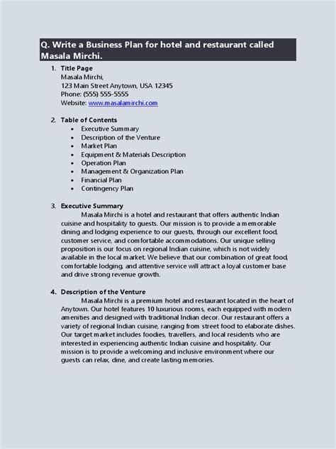 Business Plan Examples PDF 的图像结果