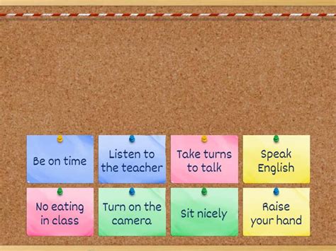 Image result for Virtual Class Rules Elementary